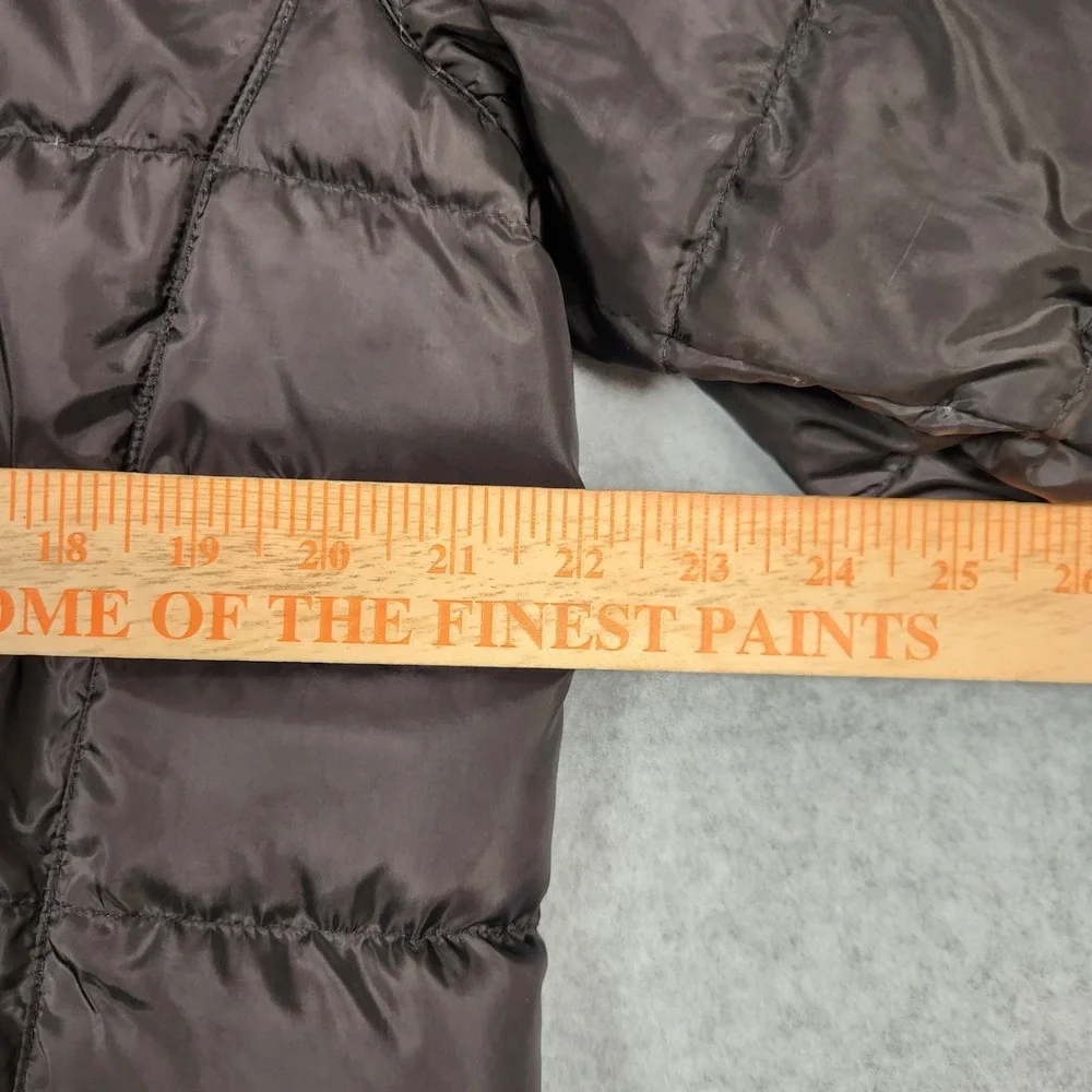 Eddie Bauer Jacket Mens Medium Black EB650 Down Insulated Puffer Lightweight